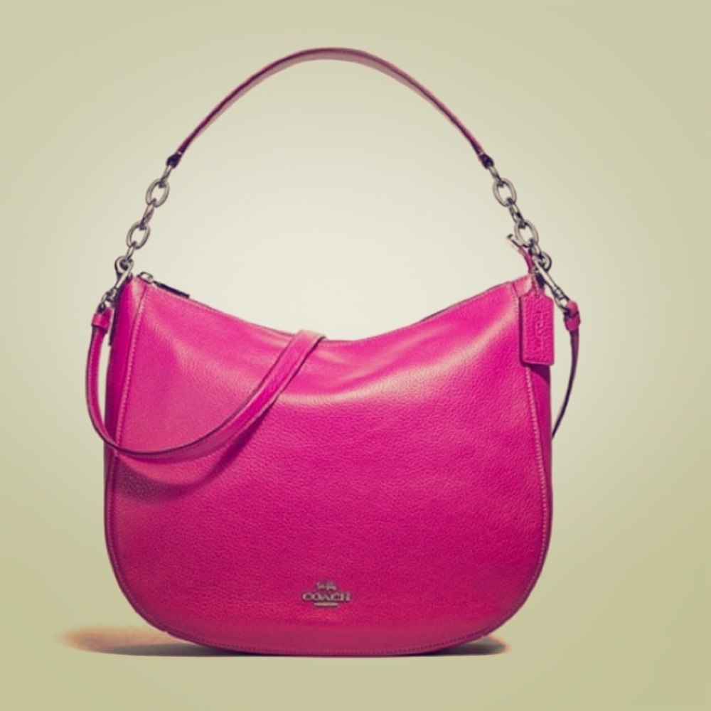 Coach Elle Hobo - Cerise/silver